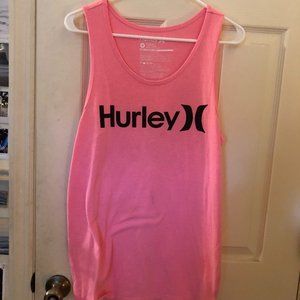 Men's Hurley Premium Fit Neon Pink Tank Top size Medium